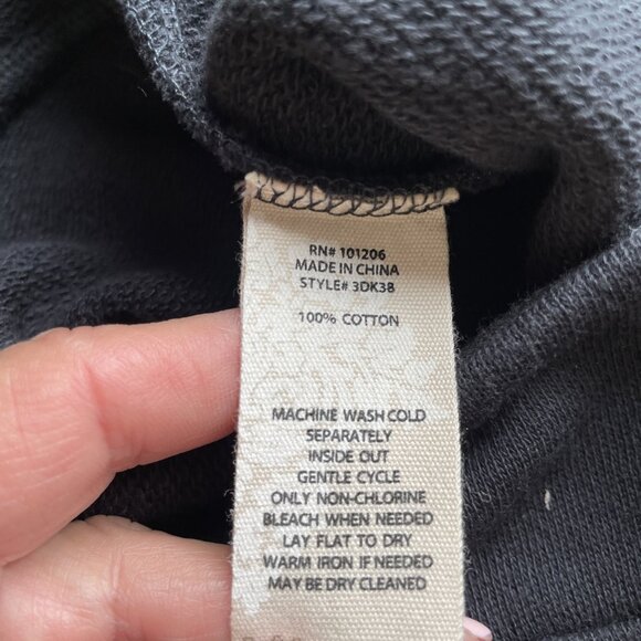 Soft Surroundings Straight Leg Crop Pull On Pants Size PXL Black French Terry - Picture 9 of 14